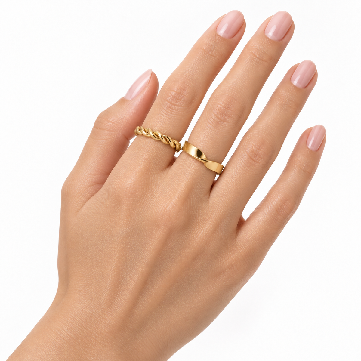 Gold-Tone Stackable Ring Set