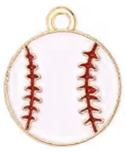 Custom Game Day Glitter Charm Earrings