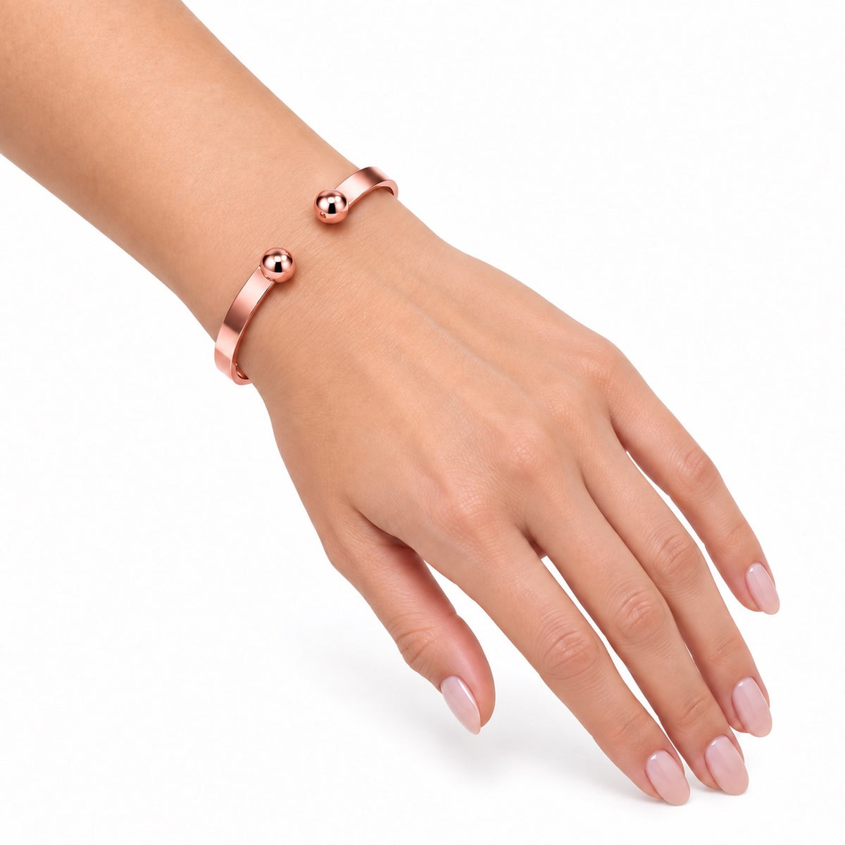 Rose Gold-Tone Open Cuff Bracelet