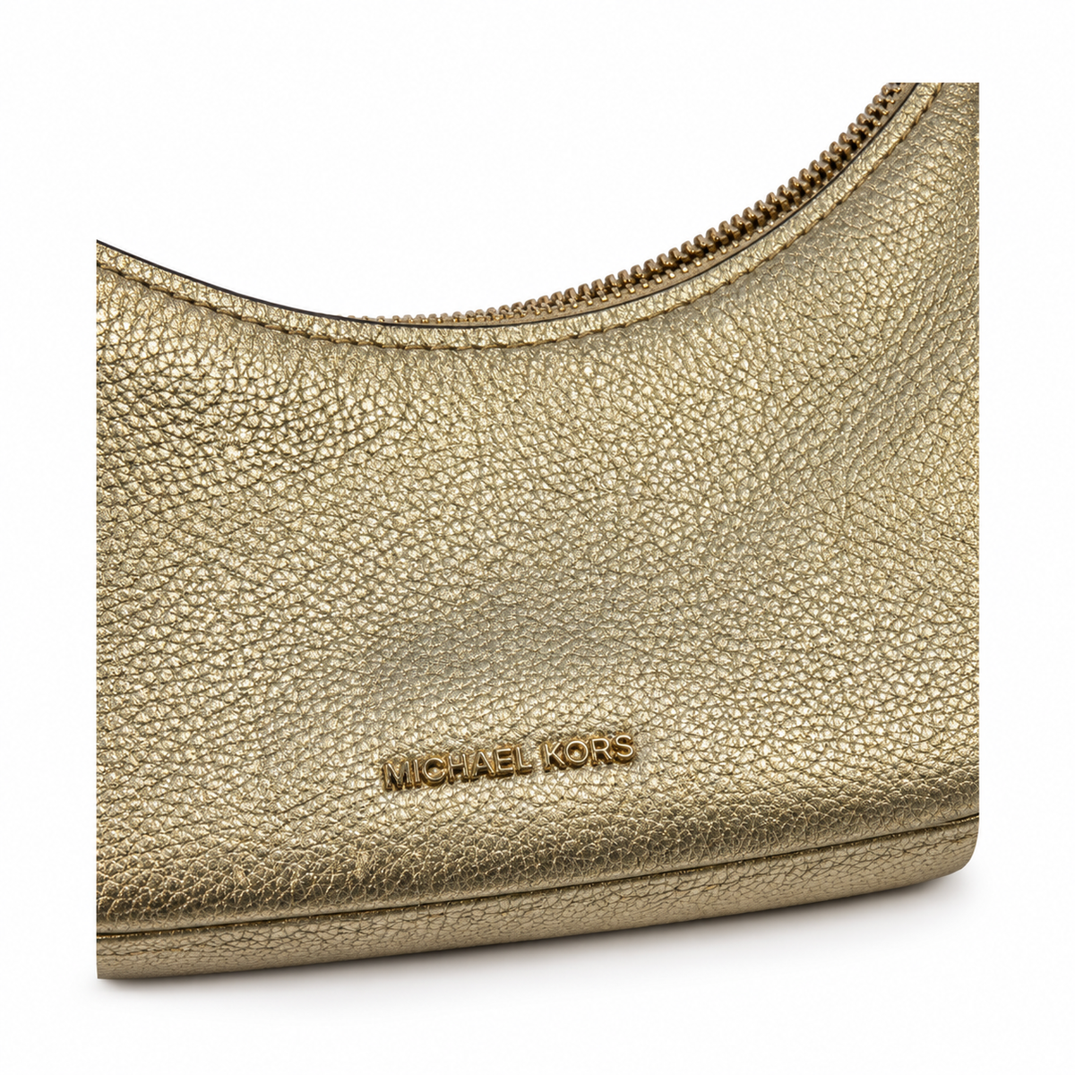 Pre-Loved MICHAEL Michael Kors Gold Pouchette Shoulder Bag