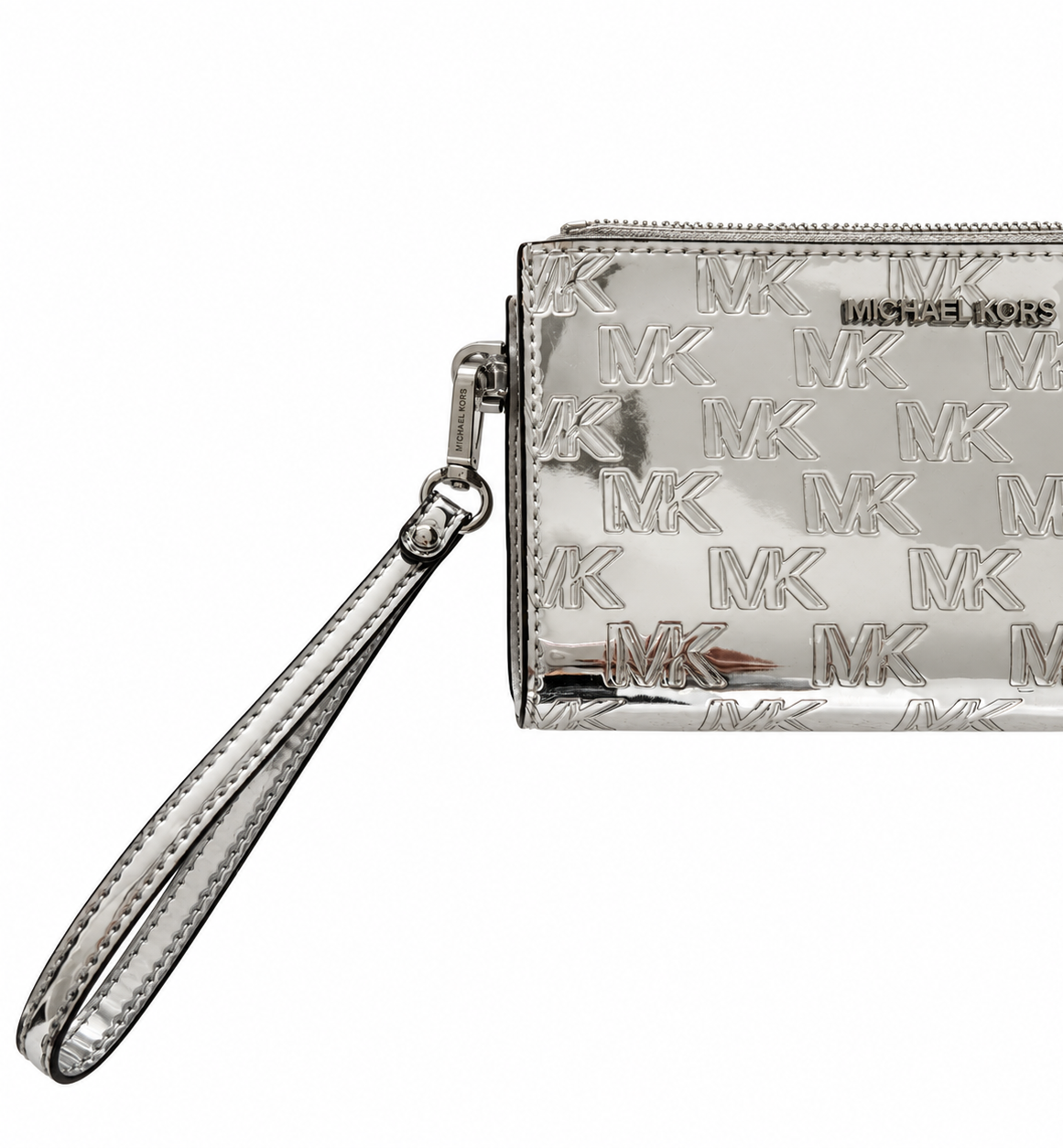 Pre-Loved MICHAEL Michael Kors Jet Set Double-Zip Wristlet