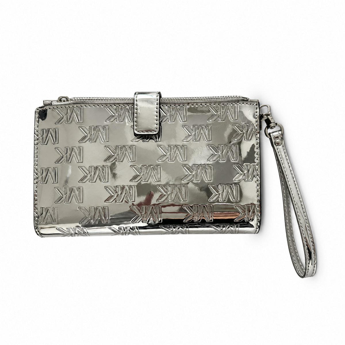 Pre-Loved MICHAEL Michael Kors Jet Set Double-Zip Wristlet