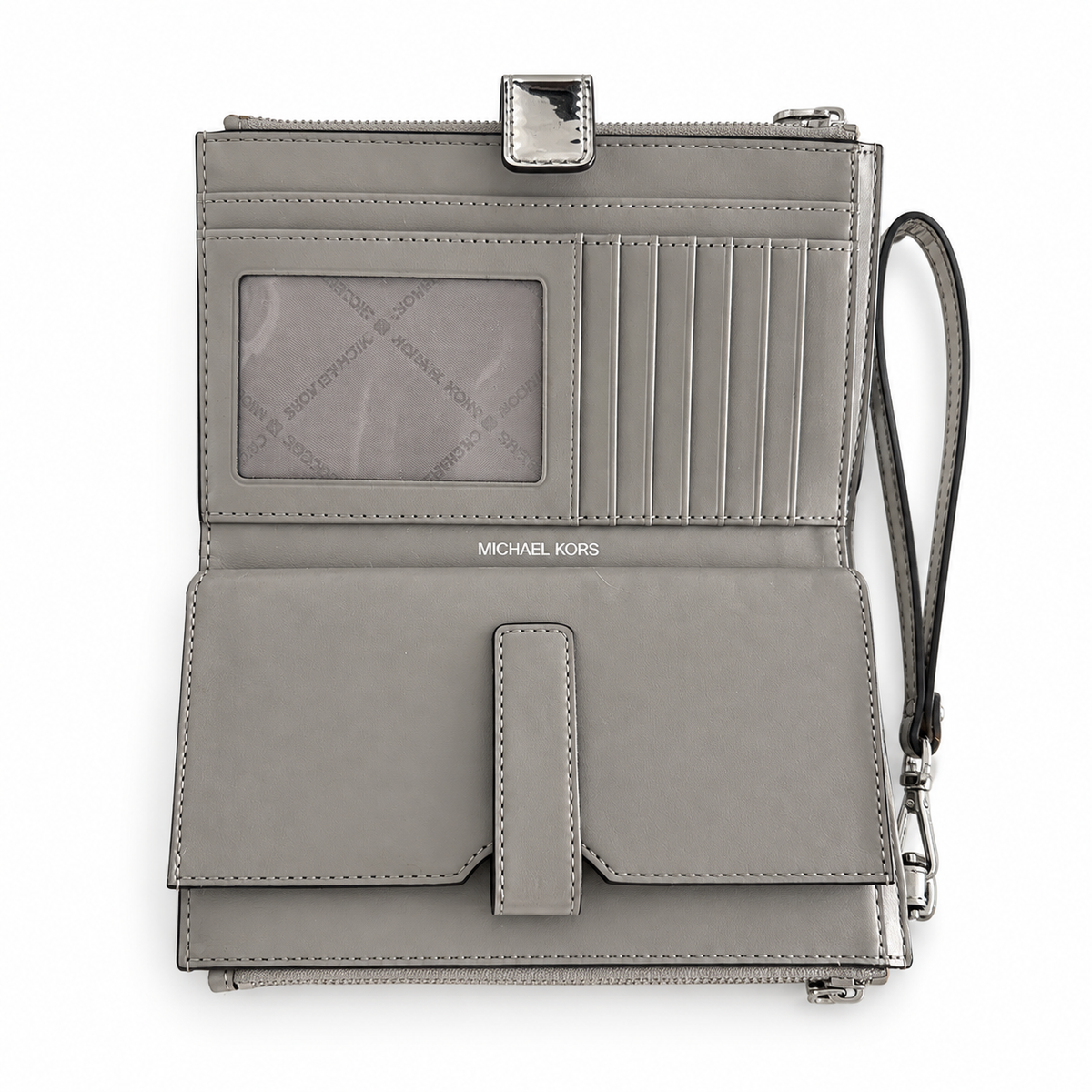 Pre-Loved MICHAEL Michael Kors Jet Set Double-Zip Wristlet