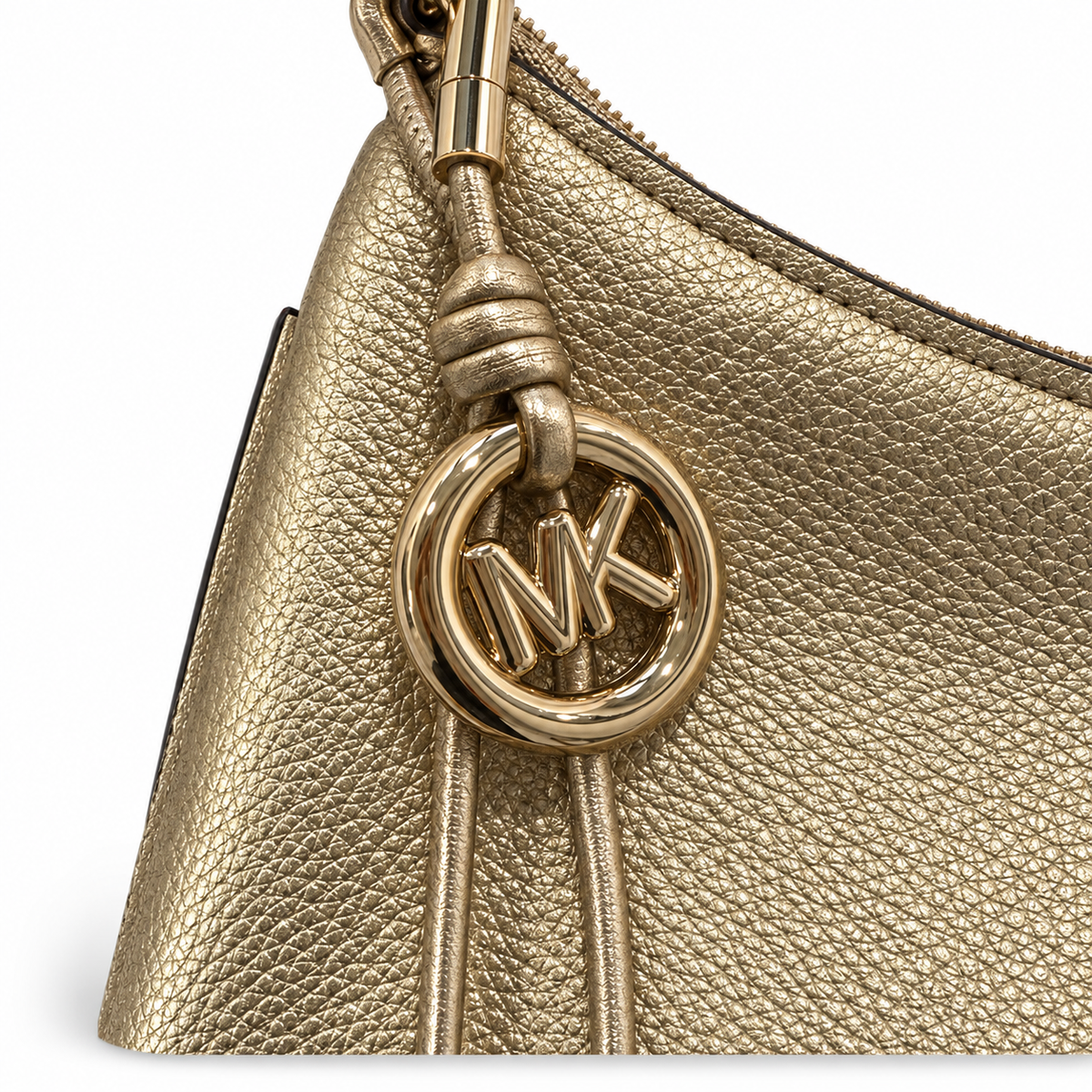 Pre-Loved MICHAEL Michael Kors Gold Pouchette Shoulder Bag