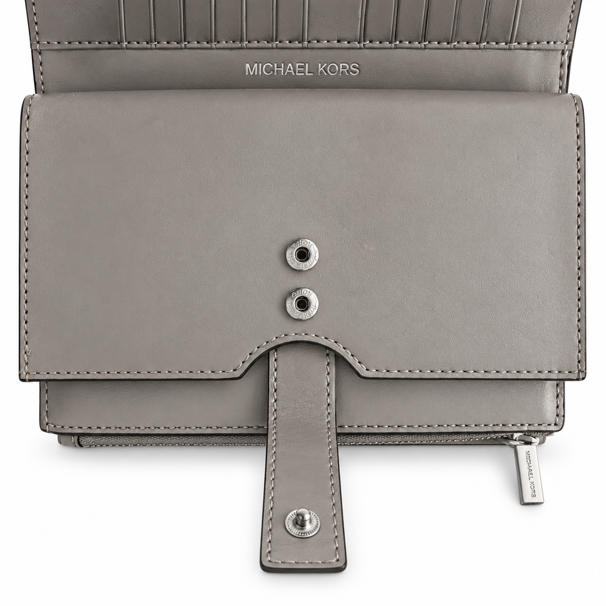 Pre-Loved MICHAEL Michael Kors Jet Set Double-Zip Wristlet