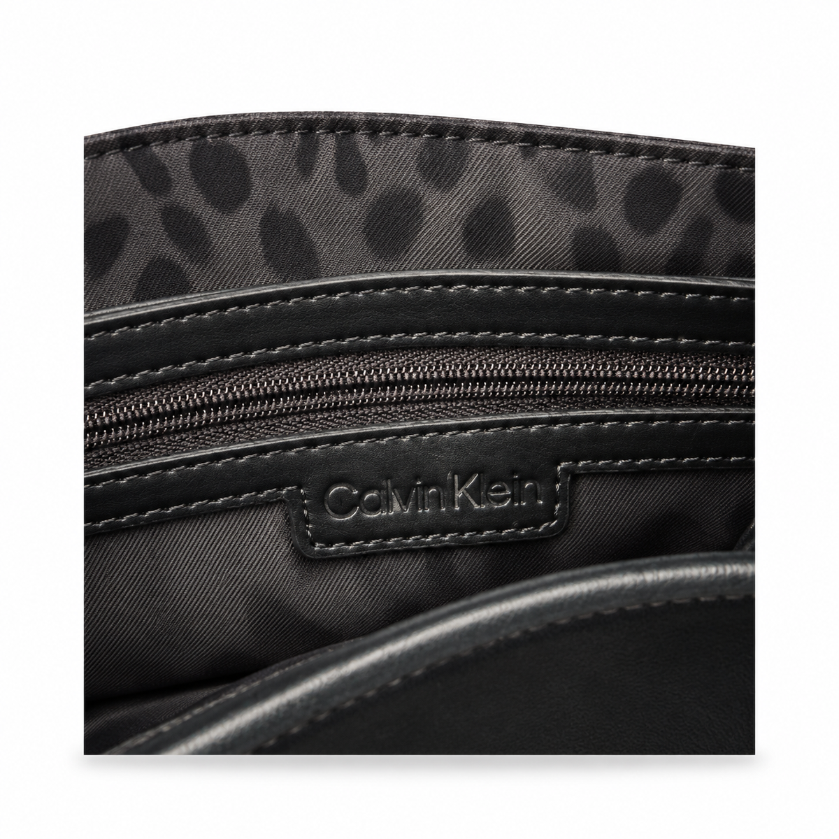 Pre-Loved Calvin Klein Leopard-Print Crossbody Bag