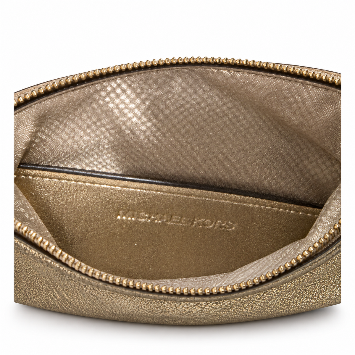 Pre-Loved MICHAEL Michael Kors Gold Pouchette Shoulder Bag
