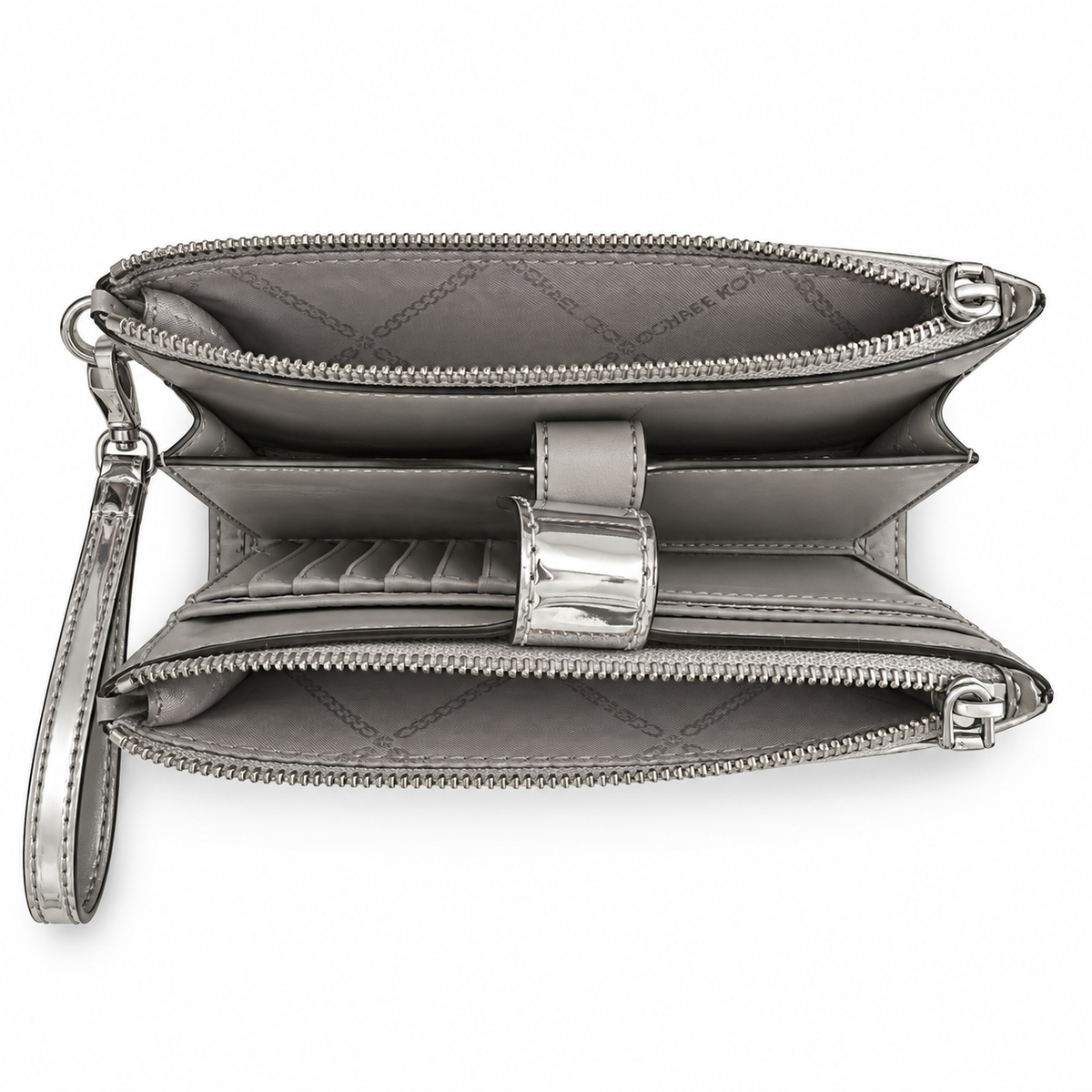 Pre-Loved MICHAEL Michael Kors Jet Set Double-Zip Wristlet