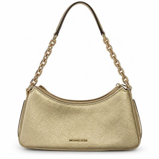 Pre-Loved MICHAEL Michael Kors Gold Pouchette Shoulder Bag