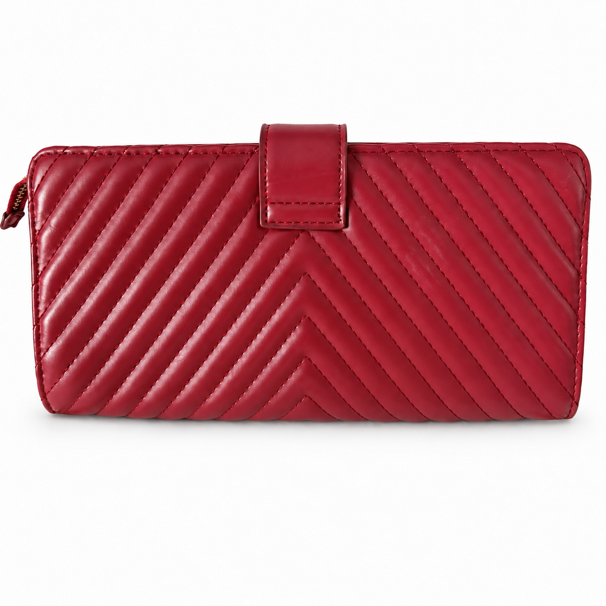 Pre-Loved Bebe Raspberry-Red Quilted Crossbody Bag