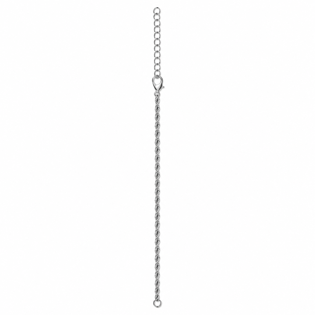 Silver Rope Chain Bracelet