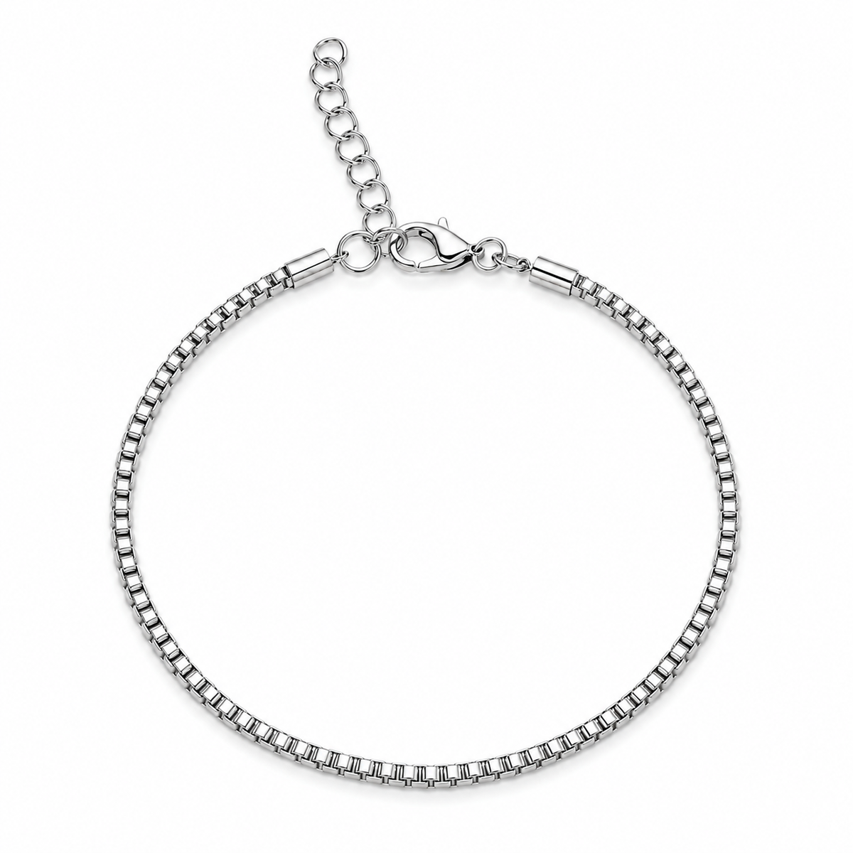 Silver-Tone Bracelet Set – 2 Pieces