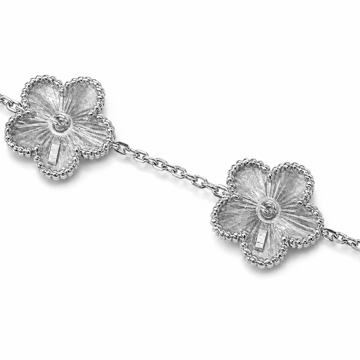 14K Gold Plated Stainless Steel Floral Bracelet
