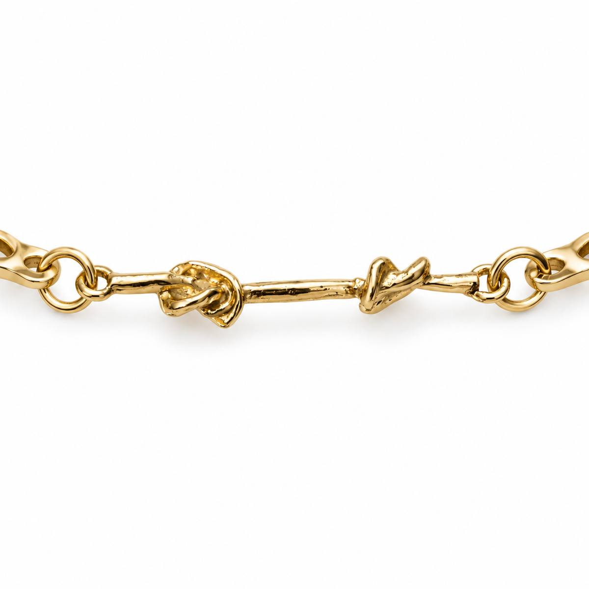 Gold-Tone Beaded Knot Bracelet