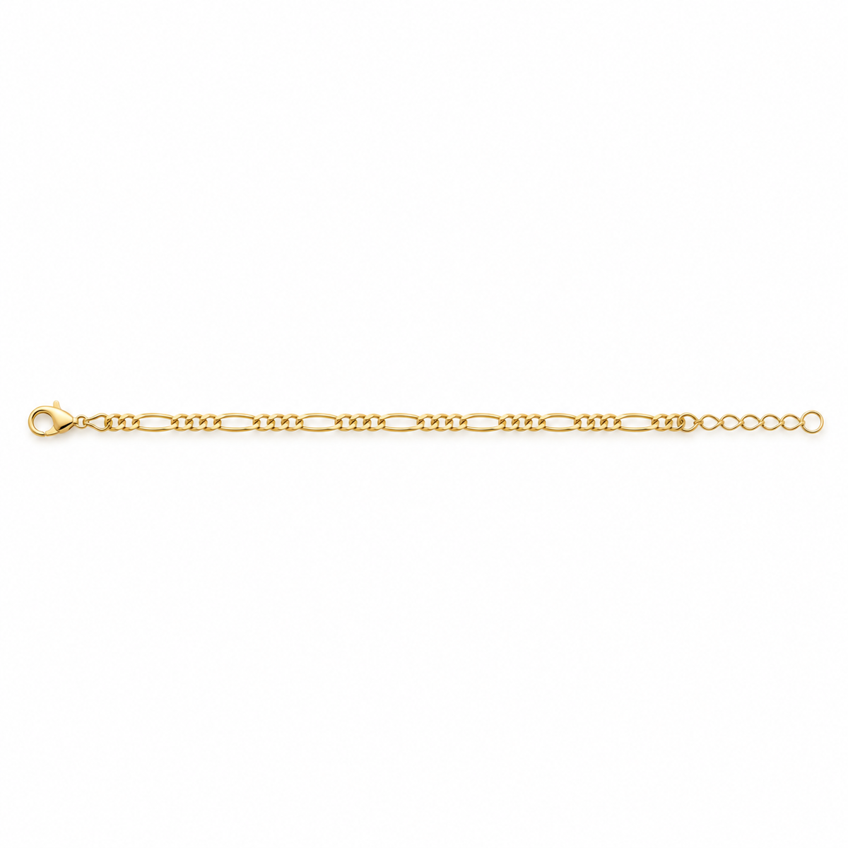 Gold-Tone Figaro Chain Bracelet