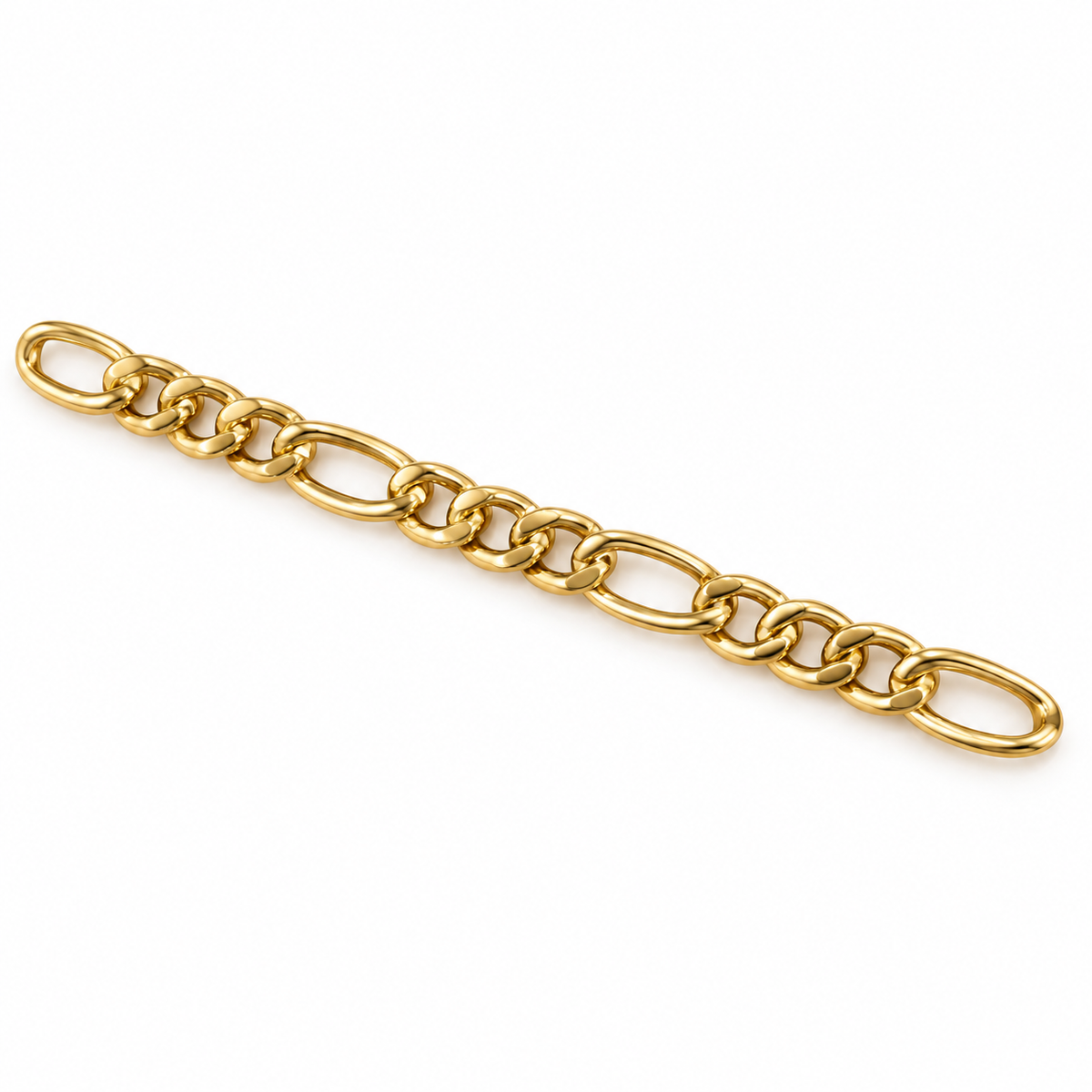 Gold-Tone Figaro Chain Bracelet