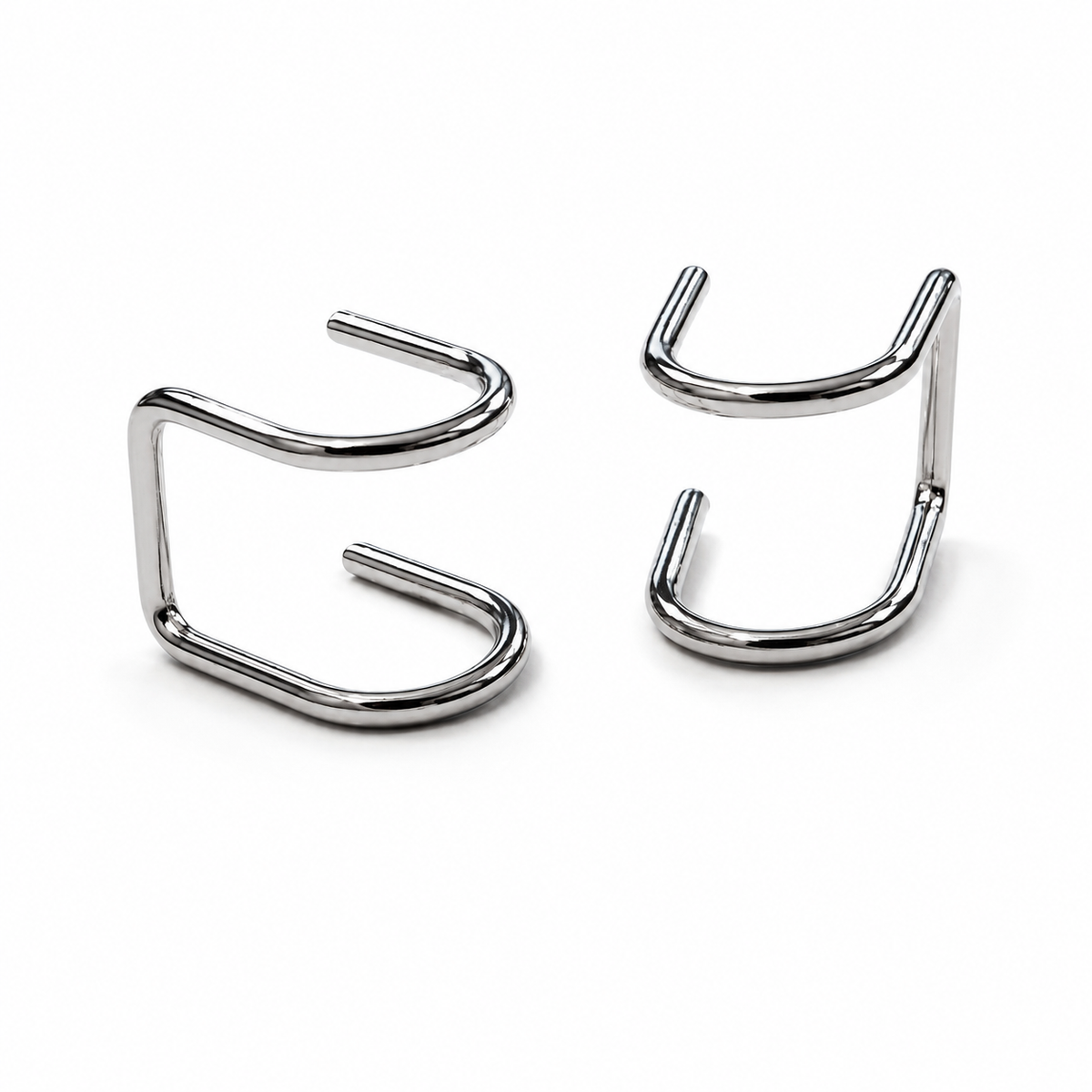 Silver-Tone Ear Cuff Set – 3 Pairs