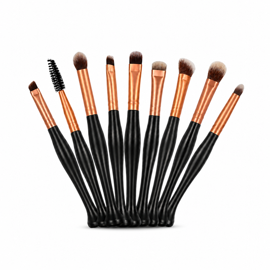 Nine-Piece Makeup Brush Set