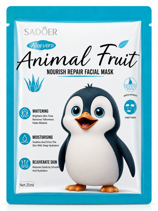 Aloe Vera Animal Fruit Nourish Repair Facial Mask