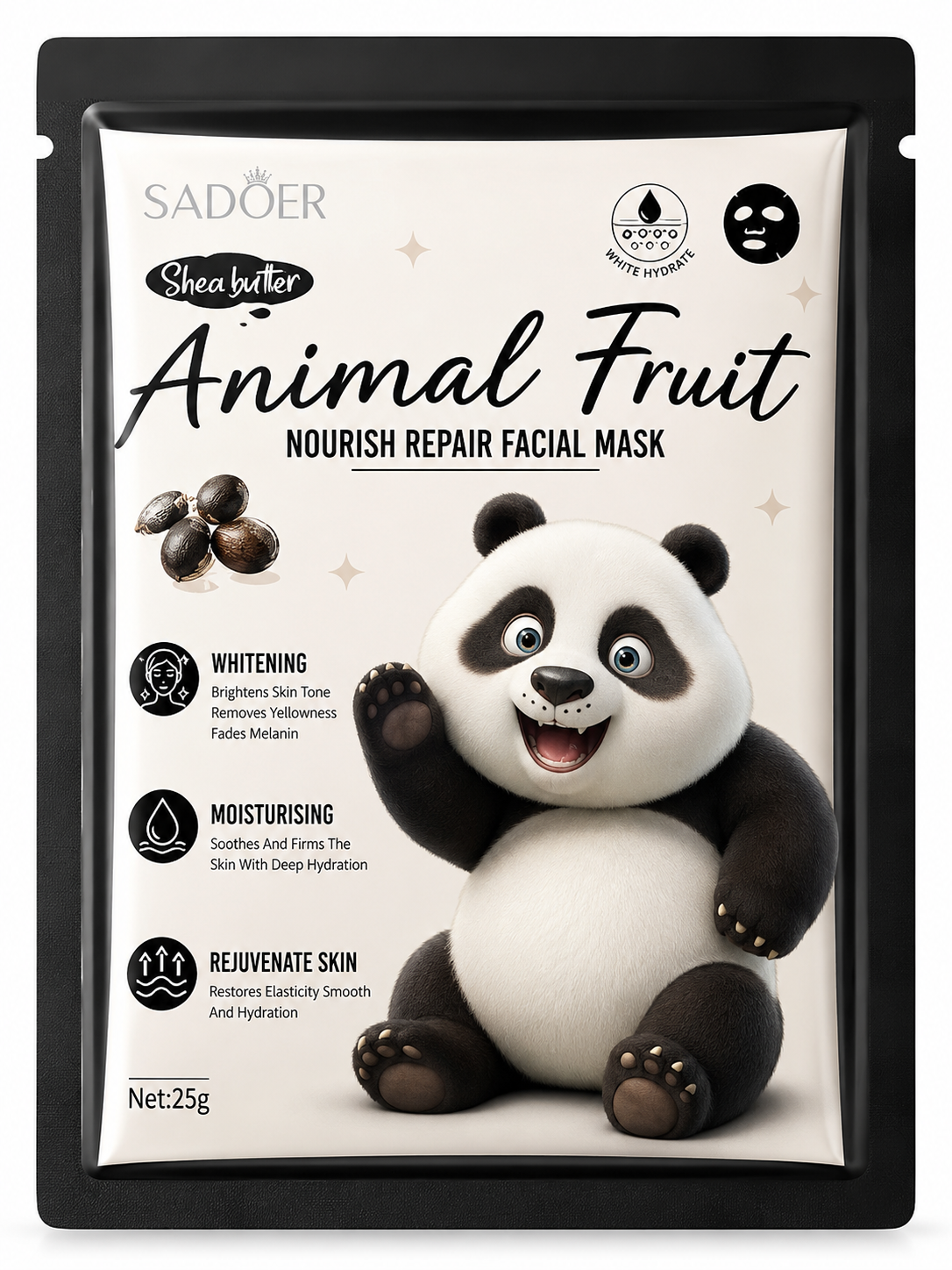 Shea Butter Animal Fruit Nourish Repair Facial Mask