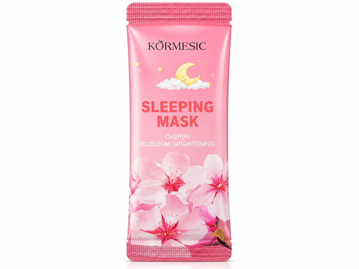Cherry Blossom Sleeping Mask + Compressed Towel Set