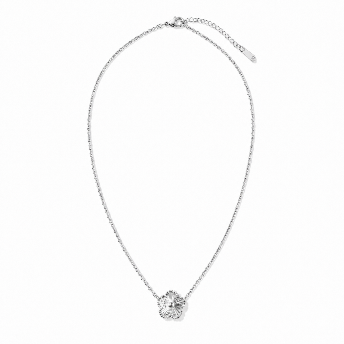 14K Gold Plated Stainless Steel Floral Pendant Necklace