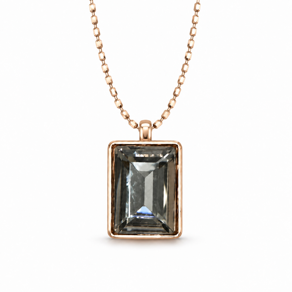 Mixed-Metal Triple-Layer Pendant Necklace