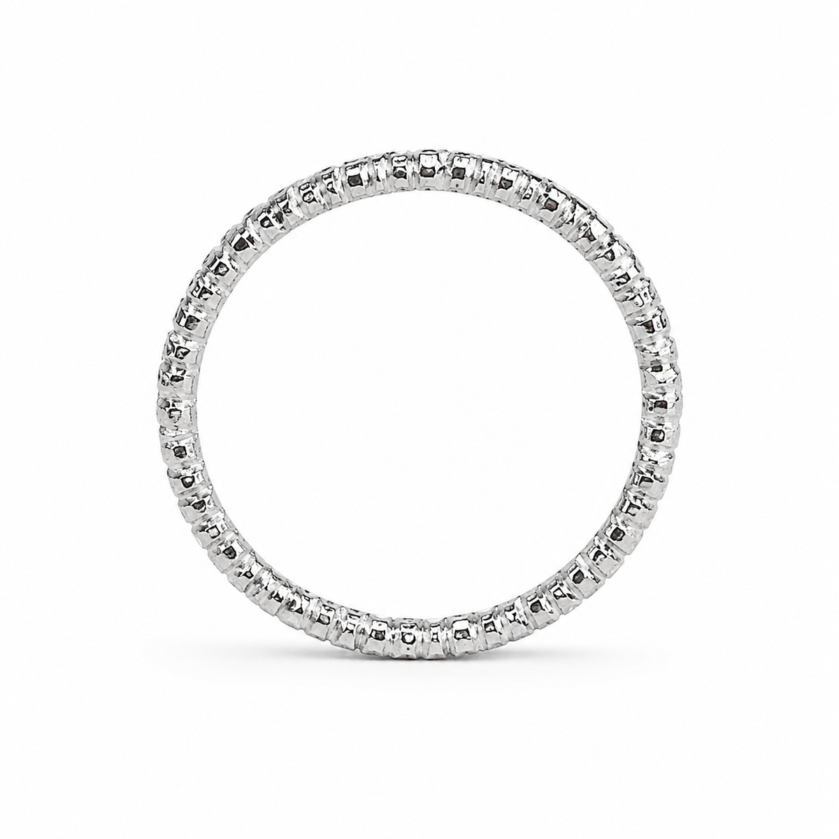 Silver-Tone Textured Wrap Ring Set – 2 Separate Rings