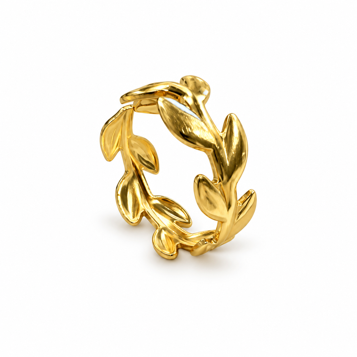 Gold-Tone Nature-Inspired Ring Set