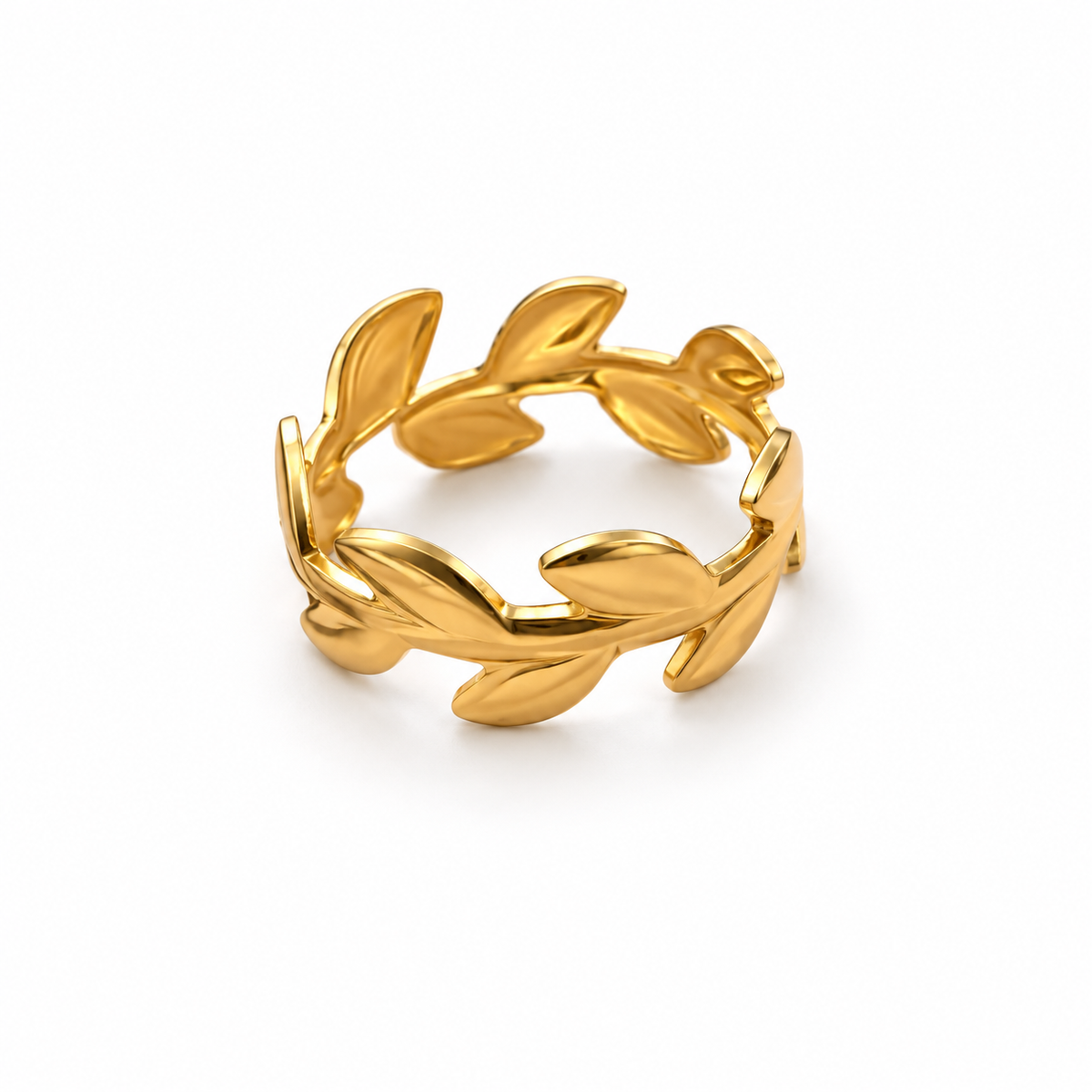 Gold-Tone Nature-Inspired Ring Set