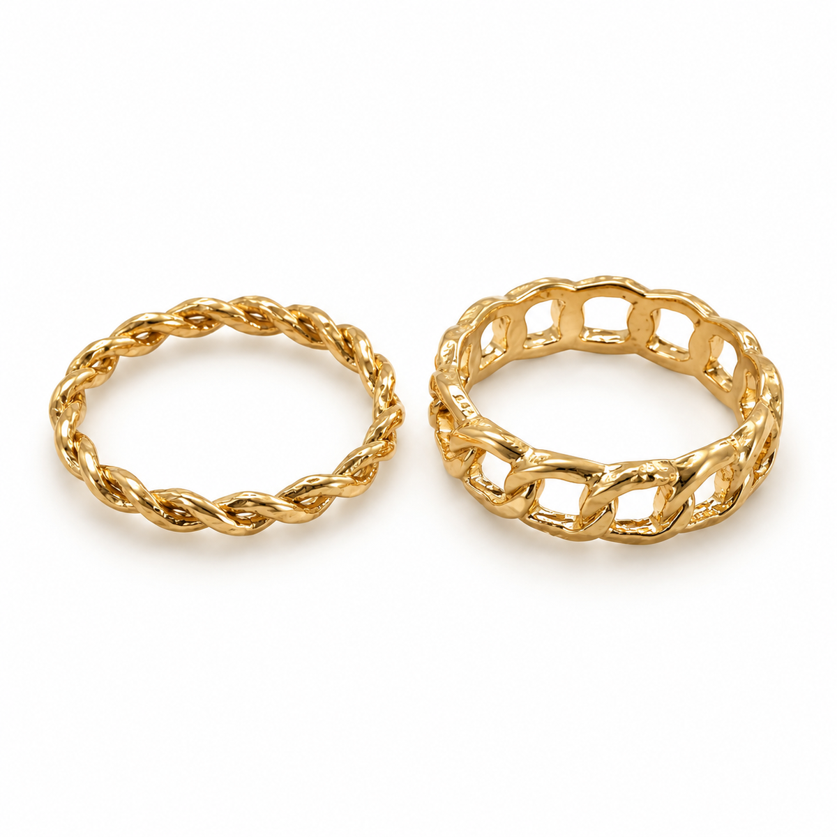 Gold-Tone Stackable Ring Set
