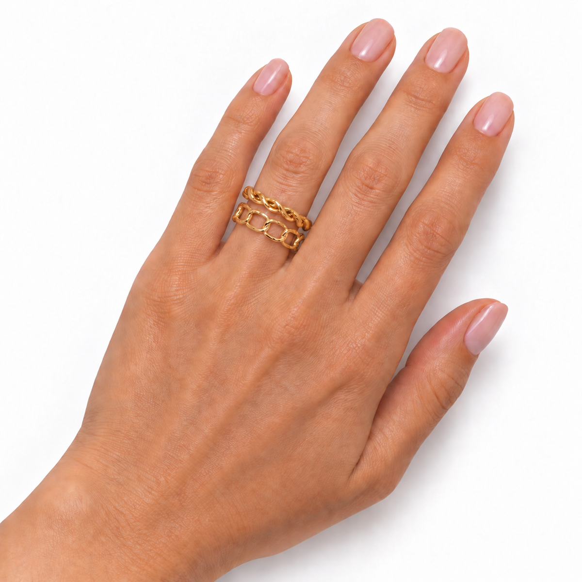 Gold-Tone Stackable Ring Set