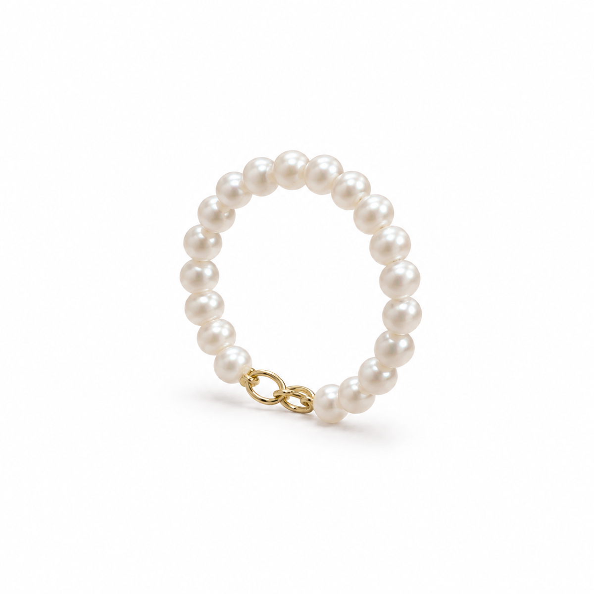 Adjustable Pearl Beaded Ring