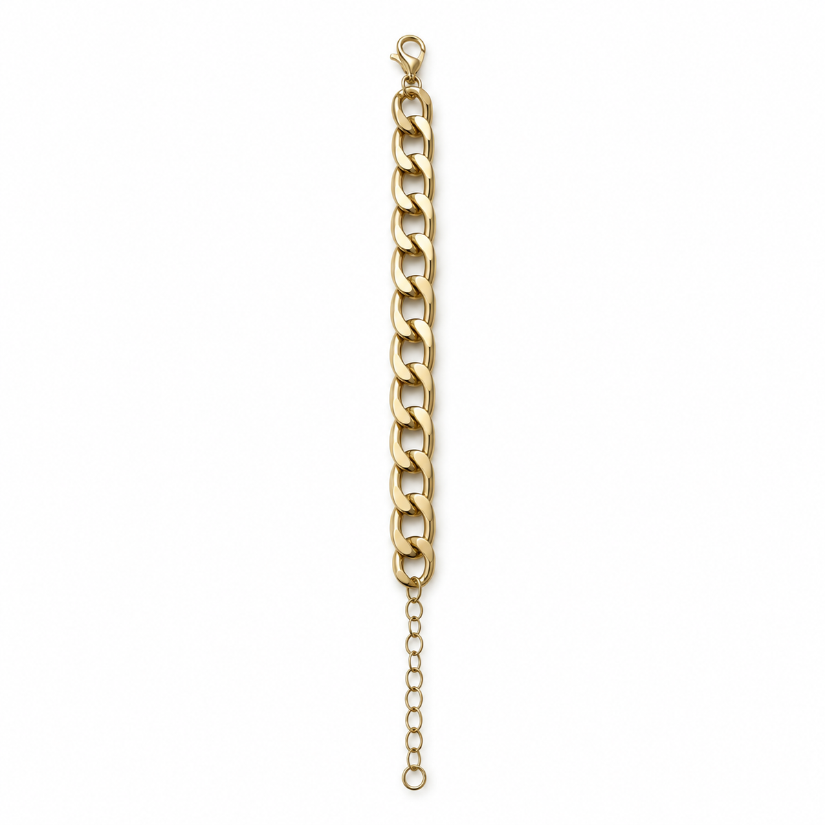 Gold-Tone Chunky Curb Chain Bracelet