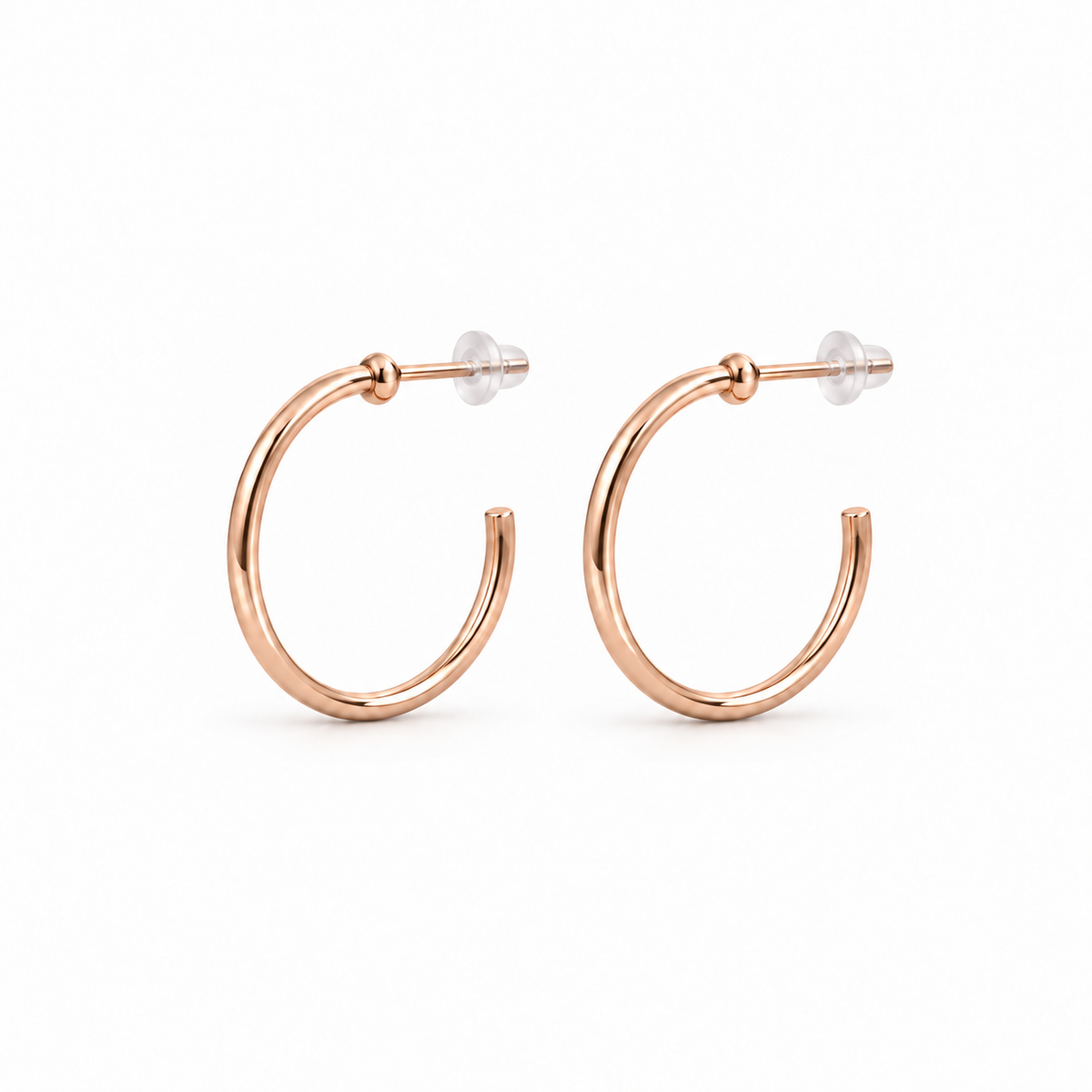 Rose-Gold Four-Pair Earring Set - various sizes available