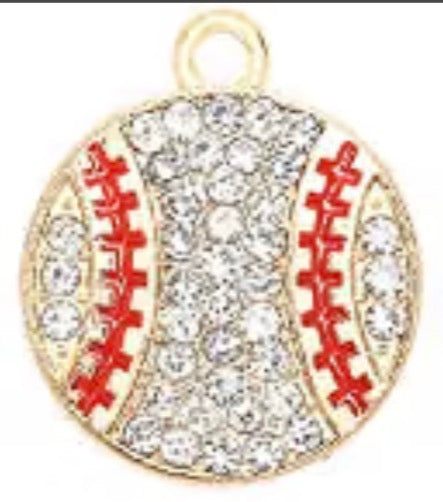 Custom Game Day Glitter Charm Earrings