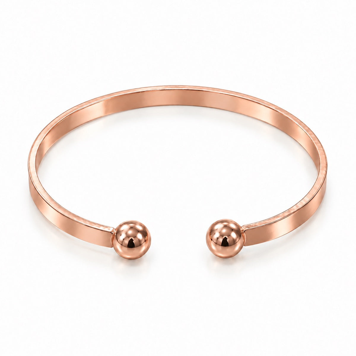 Rose-Gold LOVE Open Cuff Bangle Bracelet