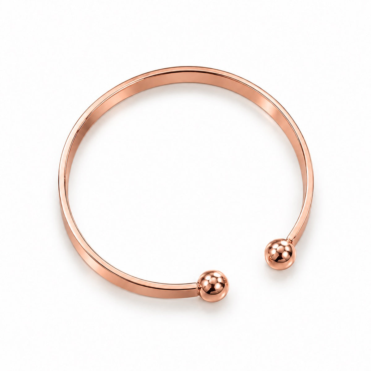 Rose-Gold LOVE Open Cuff Bangle Bracelet