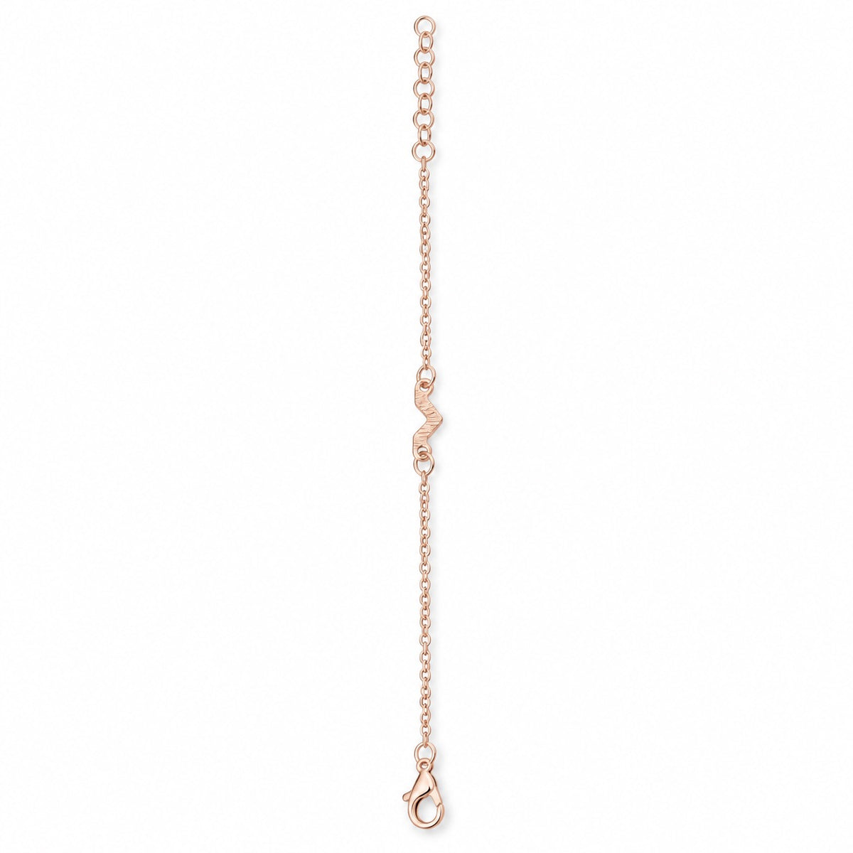 Rose-Gold-Tone Textured Wave Bracelet