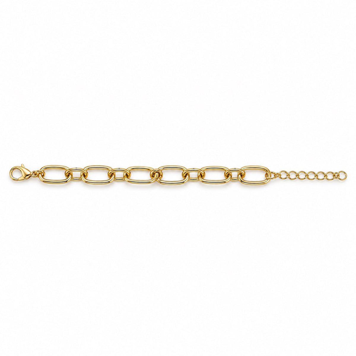 Gold-Tone Paperclip Chain Bracelet