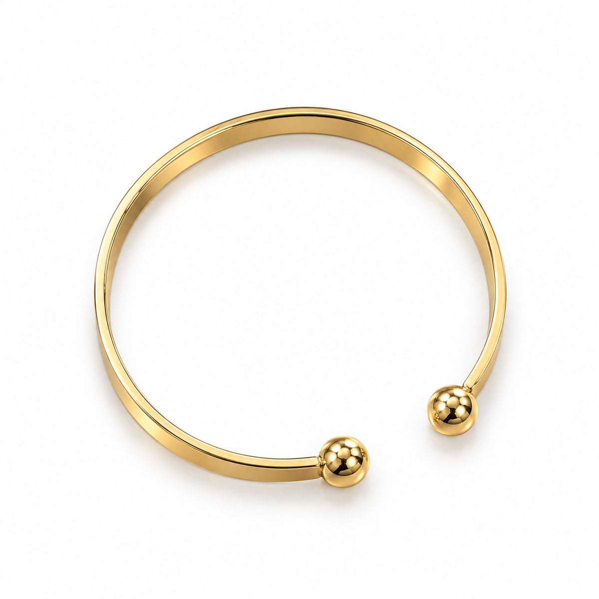 Gold-Tone LOVE Open Cuff Bangle Bracelet