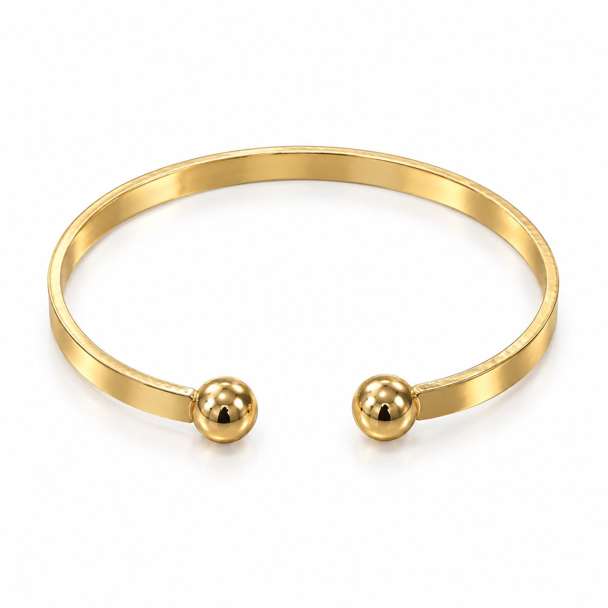 Gold-Tone LOVE Open Cuff Bangle Bracelet