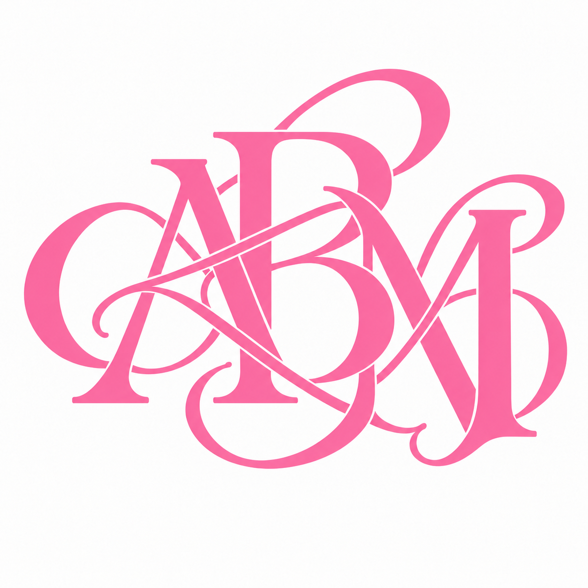 Personalized Monogram White Cardboard Jewelry Boxes