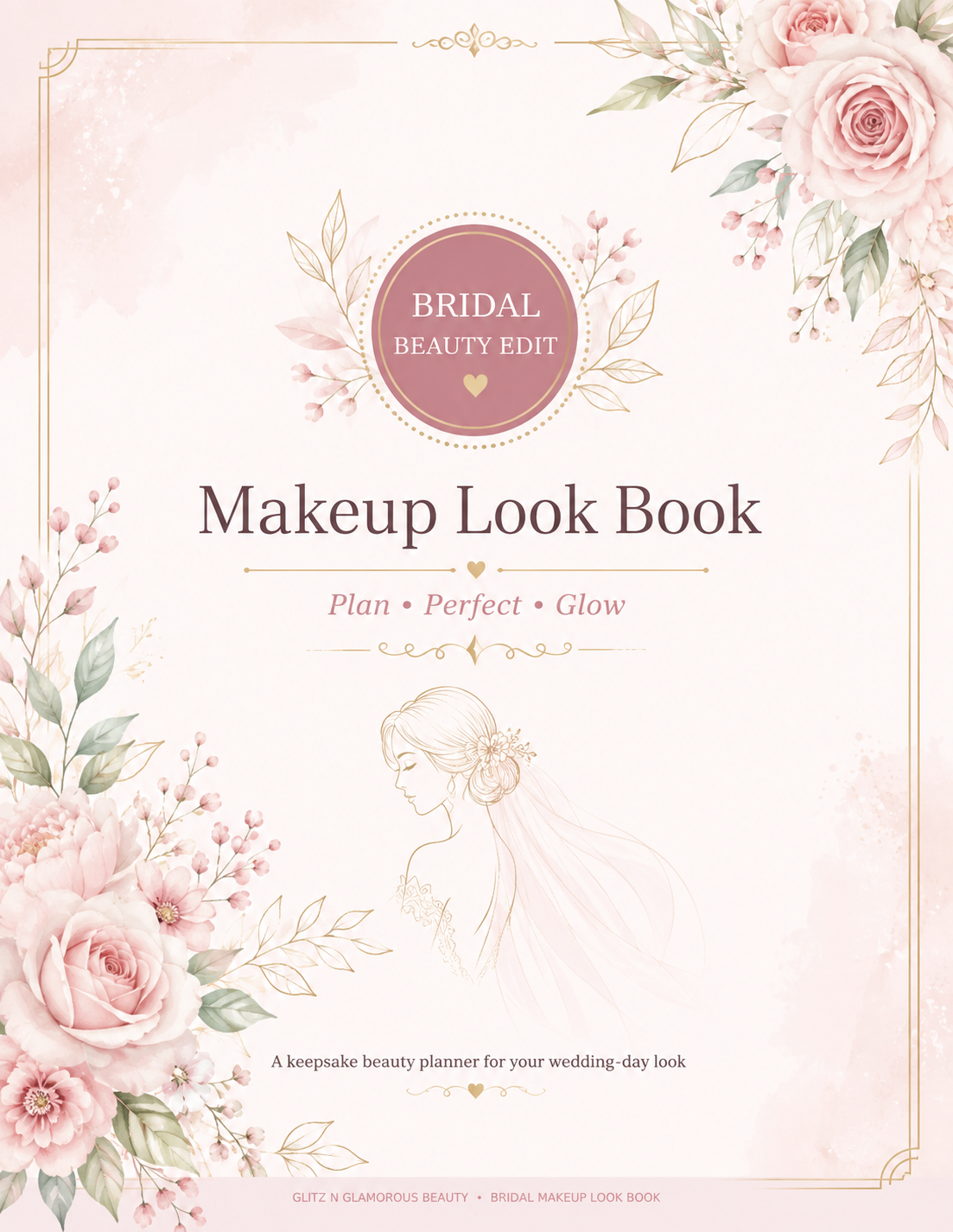 Bridal Makeup Look Book Digital Download