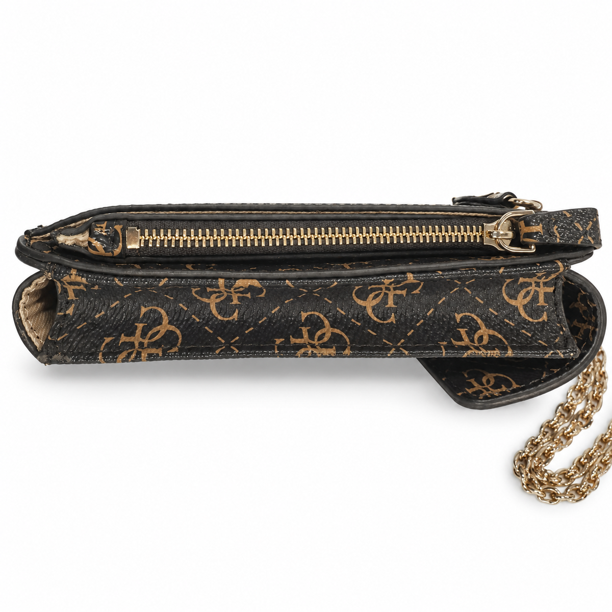 Pre-Loved GUESS Monogram Phone Crossbody Bag